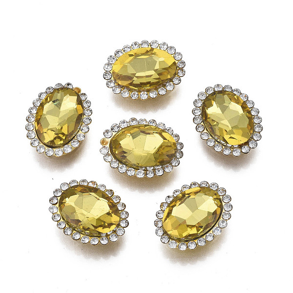 PandaHall Sew on Rhinestone, Transparent Glass Rhinestone, with Iron Prong Settings, Faceted, Oval, Khaki, 18x14x6mm, Hole: 1.2mm Glass..., Yellow
PandaHall Sew on Rhinestone, Transparent Glass Rhinestone, with Iron Prong Settings, Faceted, Oval, Khaki, 18x14x6mm, Hole: 1.2mm Glass..., Yellow