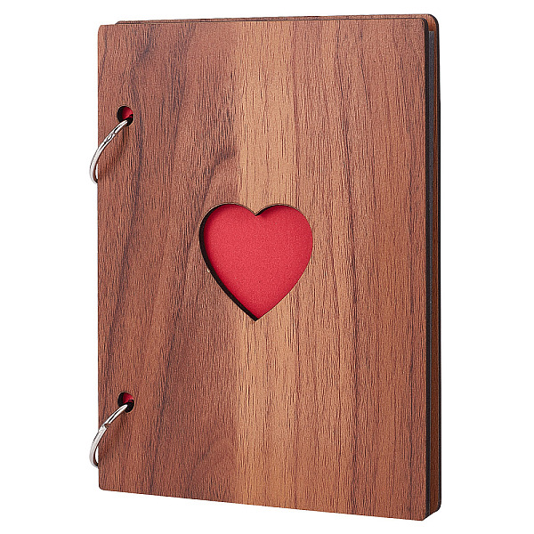 PandaHall 6 Inch Hollow Heart Wooden Cover Loose-leaf Scrapbooking Photo Album, 30 Black Pages DIY Handmade Picture Albums, for Memory Book...
PandaHall 6 Inch Hollow Heart Wooden Cover Loose-leaf Scrapbooking Photo Album, 30 Black Pages DIY Handmade Picture Albums, for Memory Book...