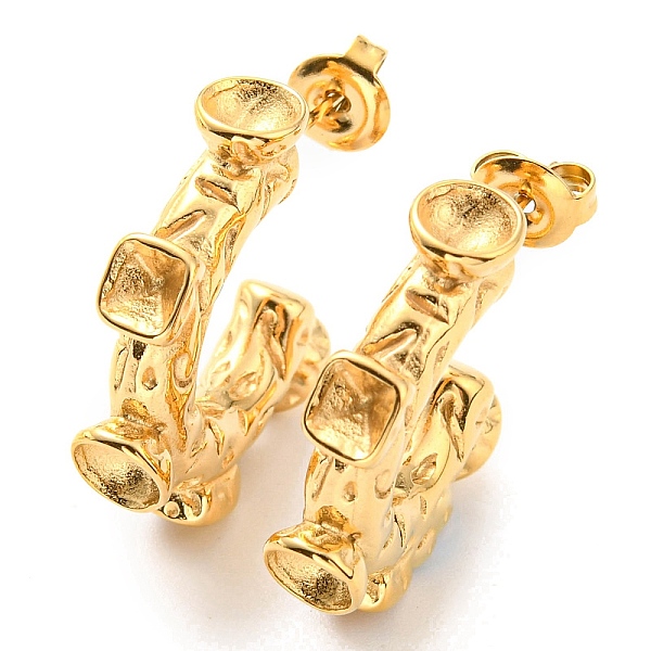 PandaHall 304 Stainless Steel C-shape Stud Earring Findings, Earrings Settings for Rhinestone, Real 14K Gold Plated, 24x6mm, Fit for...
PandaHall 304 Stainless Steel C-shape Stud Earring Findings, Earrings Settings for Rhinestone, Real 14K Gold Plated, 24x6mm, Fit for...