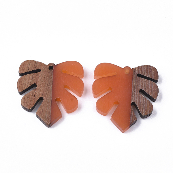 PandaHall Resin & Walnut Wood Pendants, Tropical Leaf Charms, Monstera Leaf Pendant, Tomato, 30x28x3.5mm, Hole: 2mm Resin+Wood Leaf Red
PandaHall Resin & Walnut Wood Pendants, Tropical Leaf Charms, Monstera Leaf Pendant, Tomato, 30x28x3.5mm, Hole: 2mm Resin+Wood Leaf Red