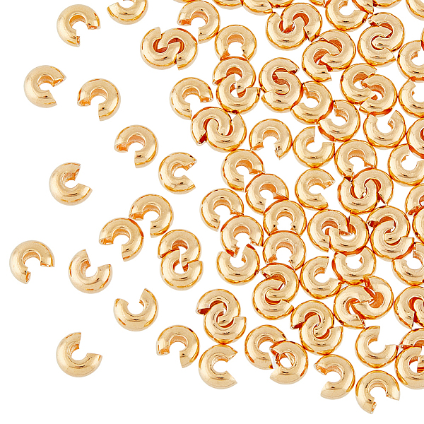 PandaHall HOBBIESAY 100Pcs Brass Crimp Beads Covers, Long-Lasting Plated, Real 18K Gold Plated, 5.5x6.5x3.5mm, Hole: 2mm Brass
PandaHall HOBBIESAY 100Pcs Brass Crimp Beads Covers, Long-Lasting Plated, Real 18K Gold Plated, 5.5x6.5x3.5mm, Hole: 2mm Brass