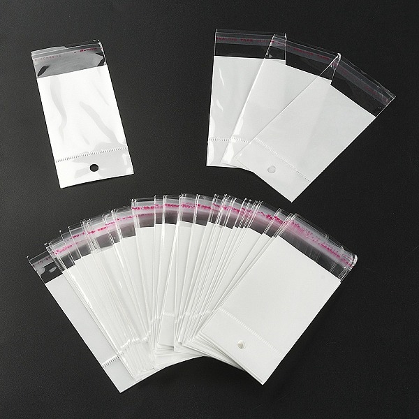 PandaHall Rectangle OPP Cellophane Bags with Hanging Hole, White, 11.5x5cm, Unilateral Thickness: 0.1mm, Inner Measure: 6.6x5cm, Hole: 6mm...
PandaHall Rectangle OPP Cellophane Bags with Hanging Hole, White, 11.5x5cm, Unilateral Thickness: 0.1mm, Inner Measure: 6.6x5cm, Hole: 6mm...