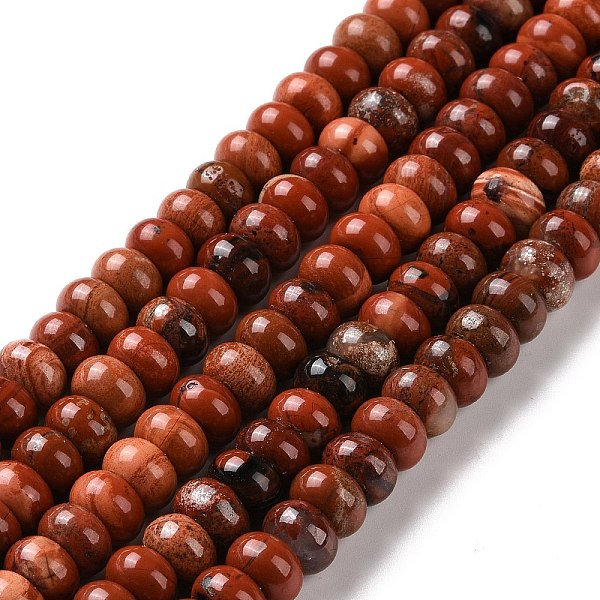 PandaHall Natural Red Jasper Beads Strands, Grade AB, Rondelle, 8x5mm, Hole: 1.2mm, about 70~74pcs/strand, 14.76~15.08''(37.5~38.3cm) Red...
PandaHall Natural Red Jasper Beads Strands, Grade AB, Rondelle, 8x5mm, Hole: 1.2mm, about 70~74pcs/strand, 14.76~15.08''(37.5~38.3cm) Red...