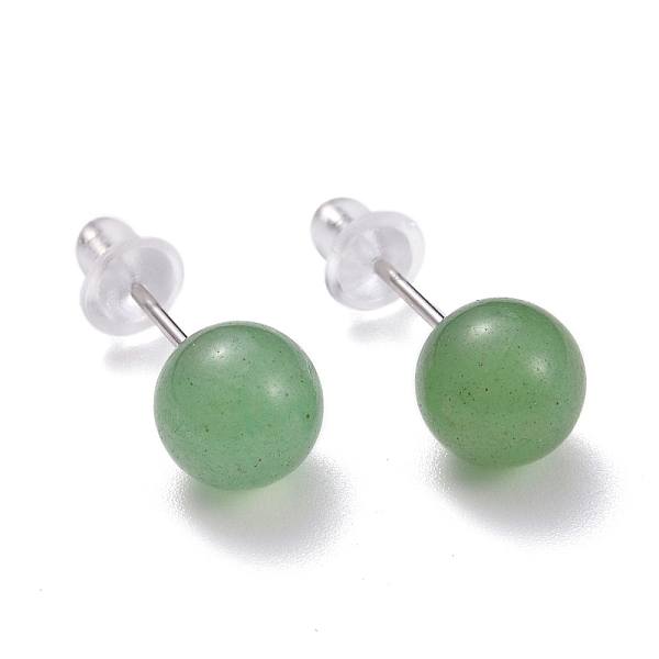 PandaHall Crackle Round Green Aventurine Dainty Stud Earrings for Girl Women, with 925 Sterling Silver Pin, 6.7mm, Pin: 0.8mm Green...
PandaHall Crackle Round Green Aventurine Dainty Stud Earrings for Girl Women, with 925 Sterling Silver Pin, 6.7mm, Pin: 0.8mm Green...