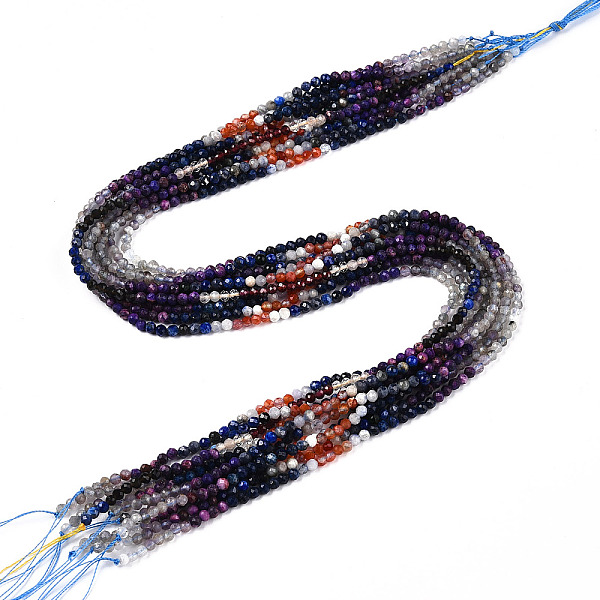 PandaHall Natural Mixed Gemstone Beads Strands, Round Beads, Faceted, 3~3.5x3mm, Hole: 0.5mm, about 129~132pcs/strand, 15.16''~15.55''...
PandaHall Natural Mixed Gemstone Beads Strands, Round Beads, Faceted, 3~3.5x3mm, Hole: 0.5mm, about 129~132pcs/strand, 15.16''~15.55''...