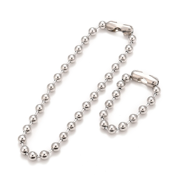 PandaHall 304 Stainless Steel Ball Chain Necklace & Bracelet Set, Jewelry Set with Ball Chain Connecter Clasp for Women, Stainless Steel...
PandaHall 304 Stainless Steel Ball Chain Necklace & Bracelet Set, Jewelry Set with Ball Chain Connecter Clasp for Women, Stainless Steel...