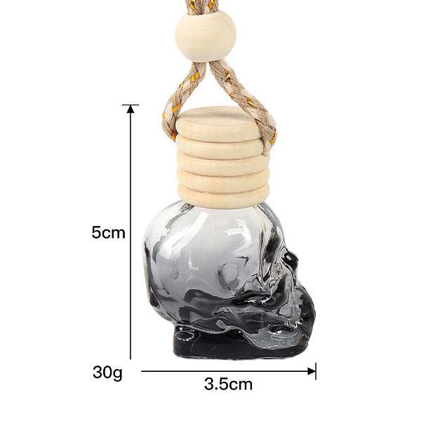 PandaHall Skull Shape Glass Perfume Bottles Air Freshener Diffuser Bottle Hanging Ornament, with Wood Bead, for Car Rear View Mirror..., Black
PandaHall Skull Shape Glass Perfume Bottles Air Freshener Diffuser Bottle Hanging Ornament, with Wood Bead, for Car Rear View Mirror..., Black