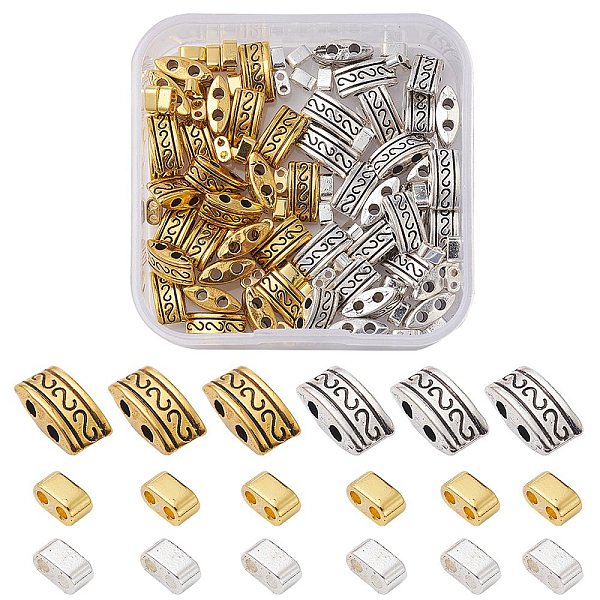 PandaHall 100Pcs 4 Style Non-magnetic Synthetic Hematite & Tibetan Style Alloy Multi-Strand Links, Two Hole Carrier Beads, Rectangle, Mixed...
PandaHall 100Pcs 4 Style Non-magnetic Synthetic Hematite & Tibetan Style Alloy Multi-Strand Links, Two Hole Carrier Beads, Rectangle, Mixed...