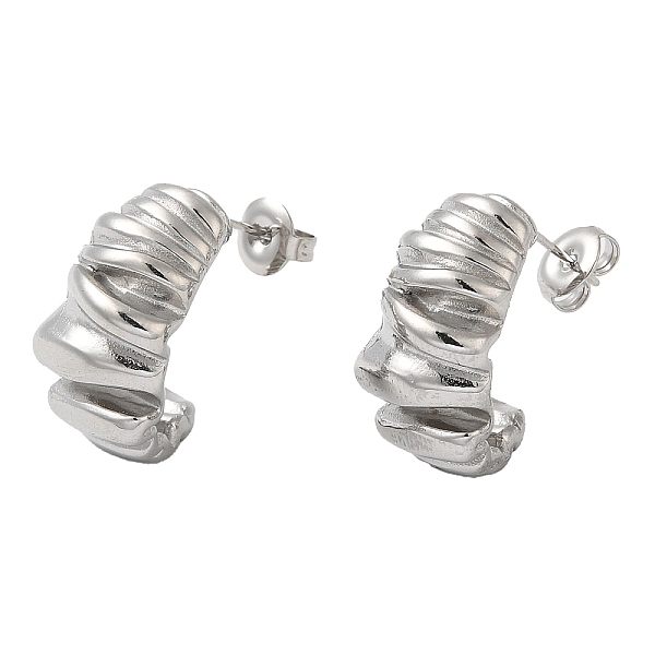PandaHall 304 Stainless Steel Twist Stud Earrings, Stainless Steel Color, 22x12mm 304 Stainless Steel Twist
PandaHall 304 Stainless Steel Twist Stud Earrings, Stainless Steel Color, 22x12mm 304 Stainless Steel Twist