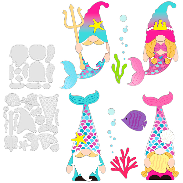 PandaHall GLOBLELAND 2Pcs Mermaid Gnomes Cutting Dies Metal Marine Creatures Die Cuts Embossing Stencils Template for Paper Card Making...
PandaHall GLOBLELAND 2Pcs Mermaid Gnomes Cutting Dies Metal Marine Creatures Die Cuts Embossing Stencils Template for Paper Card Making...