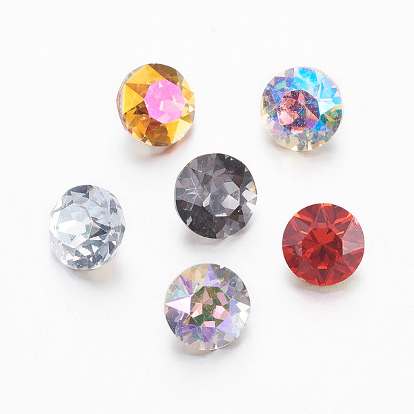 PandaHall K9 Glass Rhinestone Cabochons, Pointed Back & Back Plated, Faceted, Diamond, Mixed Color, 4.8~5x4mm Glass Rhinestone Diamond..., Multicolor
PandaHall K9 Glass Rhinestone Cabochons, Pointed Back & Back Plated, Faceted, Diamond, Mixed Color, 4.8~5x4mm Glass Rhinestone Diamond..., Multicolor