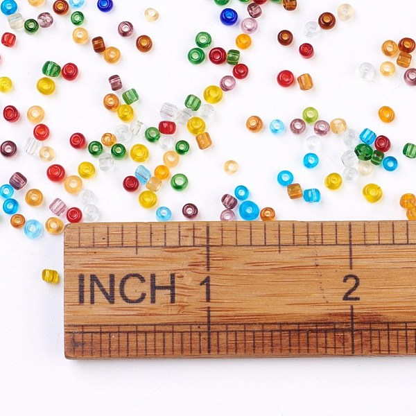 PandaHall 8/0 Glass Seed Beads, Transparent, Round, Mixed Color, 2.5~3x2~3mm, Hole: 1mm, about 10000pcs/pound Glass Multicolor
PandaHall 8/0 Glass Seed Beads, Transparent, Round, Mixed Color, 2.5~3x2~3mm, Hole: 1mm, about 10000pcs/pound Glass Multicolor
