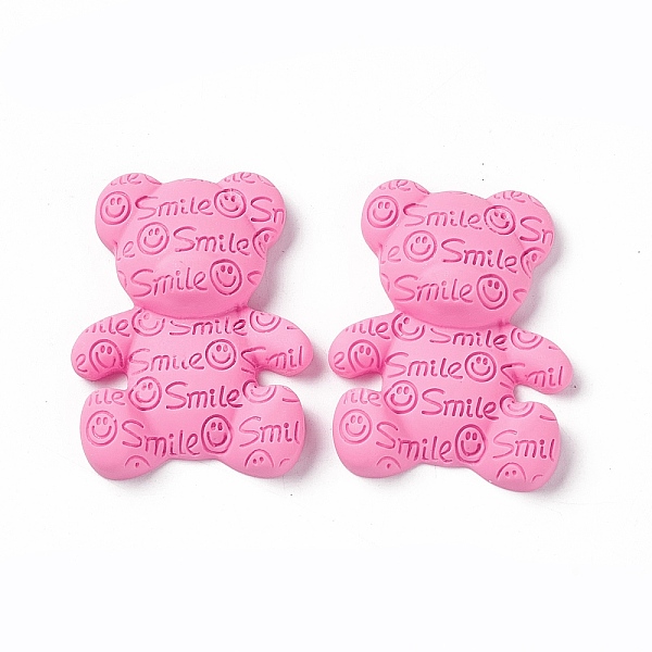 PandaHall Opaque Resin Cabochons, Bear with Smiling Face Pattern, Hot Pink, 38x31x10mm Resin Bear
PandaHall Opaque Resin Cabochons, Bear with Smiling Face Pattern, Hot Pink, 38x31x10mm Resin Bear
