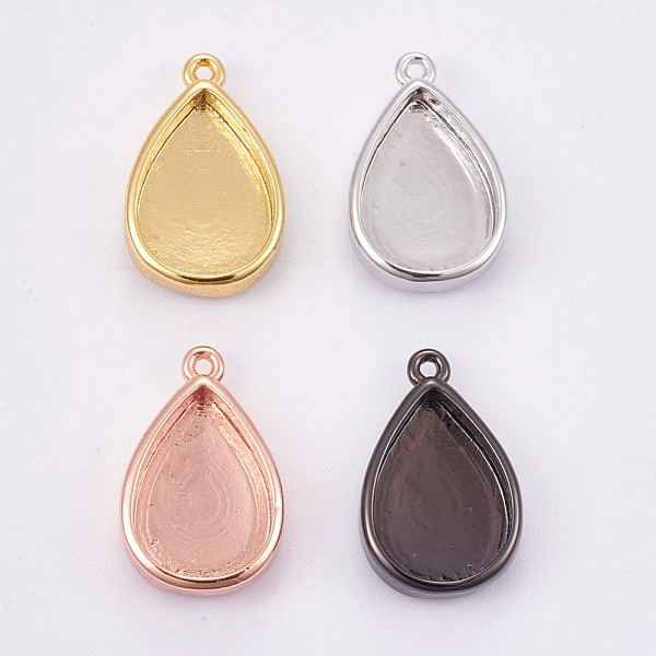 PandaHall Brass Pendant Cabochon Settings, Plain Edge Bezel Cups, Long-Lasting Plated, teardrop, Mixed Color, Tray: 12.5x8.7mm..., Multicolor
PandaHall Brass Pendant Cabochon Settings, Plain Edge Bezel Cups, Long-Lasting Plated, teardrop, Mixed Color, Tray: 12.5x8.7mm..., Multicolor