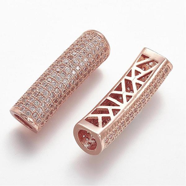 PandaHall Brass Micro Pave Cubic Zirconia Tube Beads, Tube, Large Hole Beads, Hollow, Clear, Rose Gold, 30x8.5x8mm, Hole: 5mm Brass+Cubic...
PandaHall Brass Micro Pave Cubic Zirconia Tube Beads, Tube, Large Hole Beads, Hollow, Clear, Rose Gold, 30x8.5x8mm, Hole: 5mm Brass+Cubic...