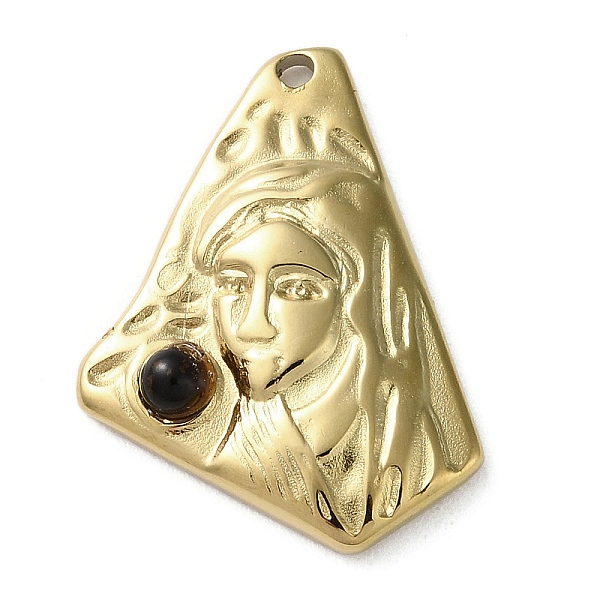 PandaHall Vacuum Plating 316 Stainless Steel Pendants, with Natural Tiger Eye, Triangle, Real 18K Gold Plated, 24x18.5x3.5mm, Hole: 1.8mm...
PandaHall Vacuum Plating 316 Stainless Steel Pendants, with Natural Tiger Eye, Triangle, Real 18K Gold Plated, 24x18.5x3.5mm, Hole: 1.8mm...