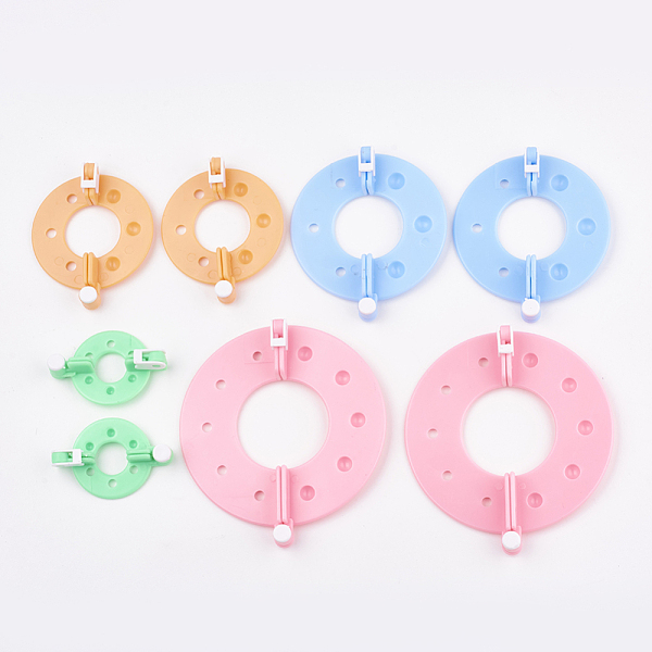 PandaHall Plastic Knitting Loom for Making Pom Pom, Including Instruction, Pom Pom Maker Sets, Mixed Color, 51~99x35~90x12mm, about 4 colors..., Multicolor
PandaHall Plastic Knitting Loom for Making Pom Pom, Including Instruction, Pom Pom Maker Sets, Mixed Color, 51~99x35~90x12mm, about 4 colors..., Multicolor