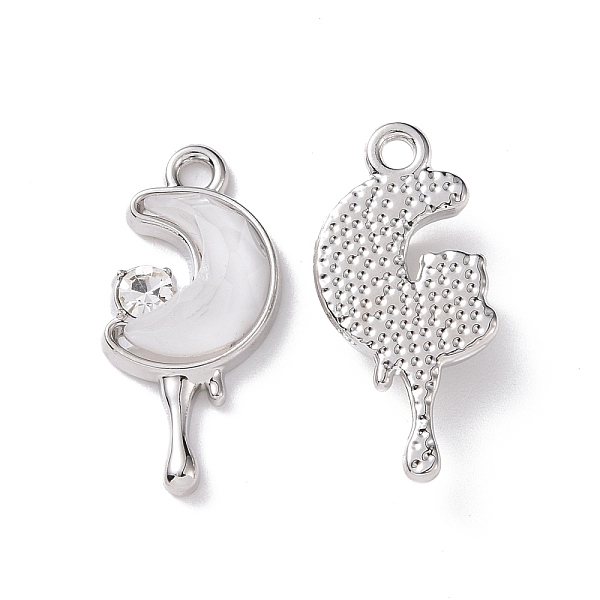 PandaHall Alloy Micro Pave Cubic Zirconia Pendants, with Resin Cabochons, Moon, Platinum, 21x9.5x5mm, Hole: 1.5mm Alloy+Cubic Zirconia Moon
PandaHall Alloy Micro Pave Cubic Zirconia Pendants, with Resin Cabochons, Moon, Platinum, 21x9.5x5mm, Hole: 1.5mm Alloy+Cubic Zirconia Moon