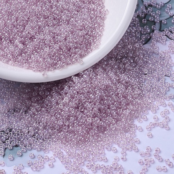 PandaHall MIYUKI Round Rocailles Beads, Japanese Seed Beads, 11/0, (RR3503) Transparent Pale Orchid Luster, 2x1.3mm, Hole: 0.8mm, about..., Purple
PandaHall MIYUKI Round Rocailles Beads, Japanese Seed Beads, 11/0, (RR3503) Transparent Pale Orchid Luster, 2x1.3mm, Hole: 0.8mm, about..., Purple
