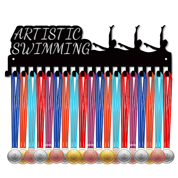 PandaHall Iron Medal Holder Frame, Medals Display Hanger Rack, 20 Hooks, with Screws, Artistic Swimming, Sports, 120x400mm, Hole: 5mm Iron..., Black
PandaHall Iron Medal Holder Frame, Medals Display Hanger Rack, 20 Hooks, with Screws, Artistic Swimming, Sports, 120x400mm, Hole: 5mm Iron..., Black