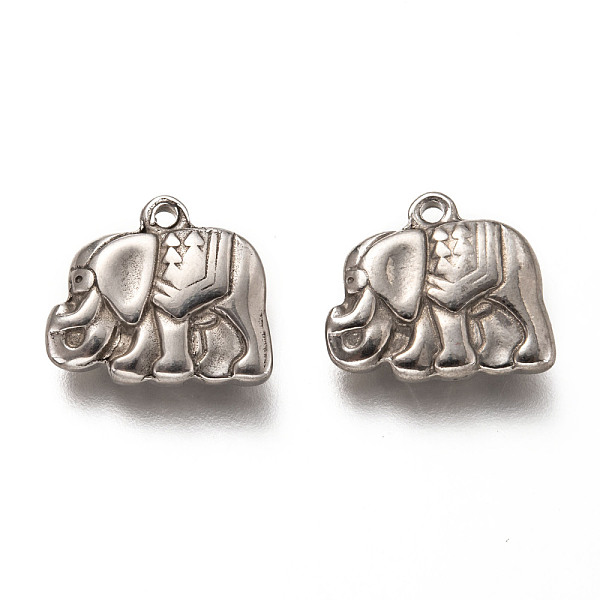 PandaHall 201 Stainless Steel Pendants, Elephant, Stainless Steel Color, 13x15x4mm, Hole: 1.4mm 201 Stainless Steel Elephant
PandaHall 201 Stainless Steel Pendants, Elephant, Stainless Steel Color, 13x15x4mm, Hole: 1.4mm 201 Stainless Steel Elephant