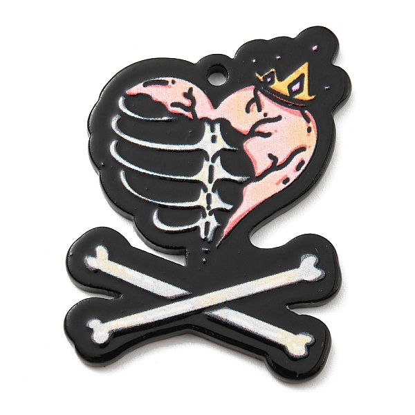 PandaHall Acrylic Pendants, Skulls Theme, Heart, 4.15x3.1x0.2cm, Hole: 2mm Acrylic Heart
PandaHall Acrylic Pendants, Skulls Theme, Heart, 4.15x3.1x0.2cm, Hole: 2mm Acrylic Heart