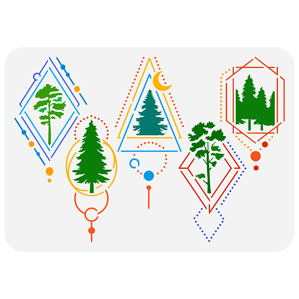 PandaHall FINGERINSPIRE Mystic Forest Painting Stencil 8.3x11.7inch Woodland Trees Painting Template Nature Theme Plastic Stencil for...
PandaHall FINGERINSPIRE Mystic Forest Painting Stencil 8.3x11.7inch Woodland Trees Painting Template Nature Theme Plastic Stencil for...