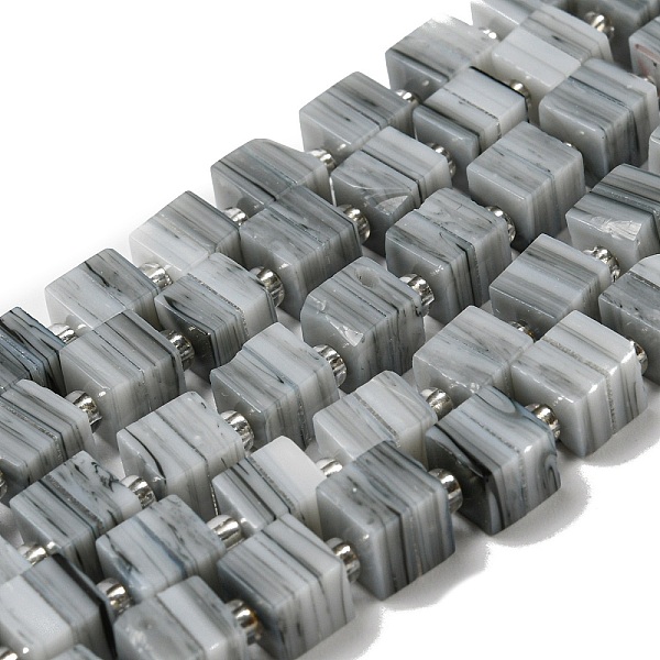 PandaHall Handwork Lampwork Beads, with Glass Spacer Beads, Square, Dark Gray, 6x6x5~5.5mm, Hole: 0.9mm, about 54~55pcs/strand...
PandaHall Handwork Lampwork Beads, with Glass Spacer Beads, Square, Dark Gray, 6x6x5~5.5mm, Hole: 0.9mm, about 54~55pcs/strand...
