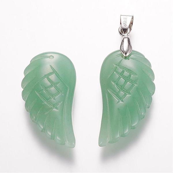 PandaHall Natural Green Aventurine Pendants, Wing, Platinum, 29x15x6mm, Hole: 4mm Green Aventurine Wing
PandaHall Natural Green Aventurine Pendants, Wing, Platinum, 29x15x6mm, Hole: 4mm Green Aventurine Wing