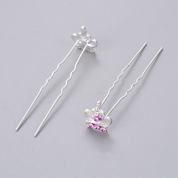 PandaHall (Defective Closeout Sale) Lady's Hair Accessories Silver Color Plated Iron Rhinestone Hair Forks, Crown, Amethyst, 68mm Rhinestone..., Purple
PandaHall (Defective Closeout Sale) Lady's Hair Accessories Silver Color Plated Iron Rhinestone Hair Forks, Crown, Amethyst, 68mm Rhinestone..., Purple
