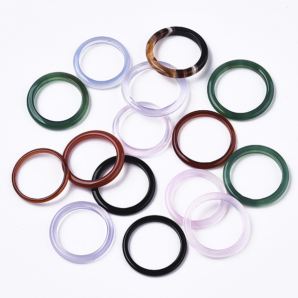 PandaHall Natural White Chalcedony Linking Rings, Dyed, Ring, Mixed Color, 22~24x2~3mm, Inner Diameter: 17~18mm Chalcedony Ring Multicolor
PandaHall Natural White Chalcedony Linking Rings, Dyed, Ring, Mixed Color, 22~24x2~3mm, Inner Diameter: 17~18mm Chalcedony Ring Multicolor