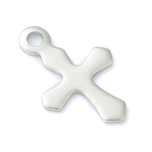 PandaHall 304 Stainless Steel Tiny Cross Charms, Laser Cut, Stainless Steel Color, 9x6x0.4mm, Hole: 0.9mm 304 Stainless Steel Cross
PandaHall 304 Stainless Steel Tiny Cross Charms, Laser Cut, Stainless Steel Color, 9x6x0.4mm, Hole: 0.9mm 304 Stainless Steel Cross