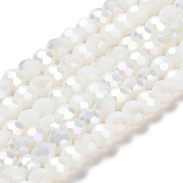 PandaHall Opaque Glass Beads Stands, AB Color, Faceted(32 Facets), Round, White, 6x5.5mm, Hole: 1.2mm, about 91~93pcs/strand, 19.49~19.92...
PandaHall Opaque Glass Beads Stands, AB Color, Faceted(32 Facets), Round, White, 6x5.5mm, Hole: 1.2mm, about 91~93pcs/strand, 19.49~19.92...