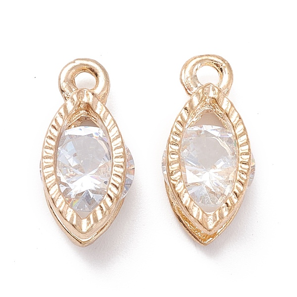PandaHall Alloy Clear Cubic Zirconia Charms, Long-Lasting Plated, Eye, Golden, 14x7x5mm, Hole: 1.4mm Alloy+Cubic Zirconia Eye Clear
PandaHall Alloy Clear Cubic Zirconia Charms, Long-Lasting Plated, Eye, Golden, 14x7x5mm, Hole: 1.4mm Alloy+Cubic Zirconia Eye Clear