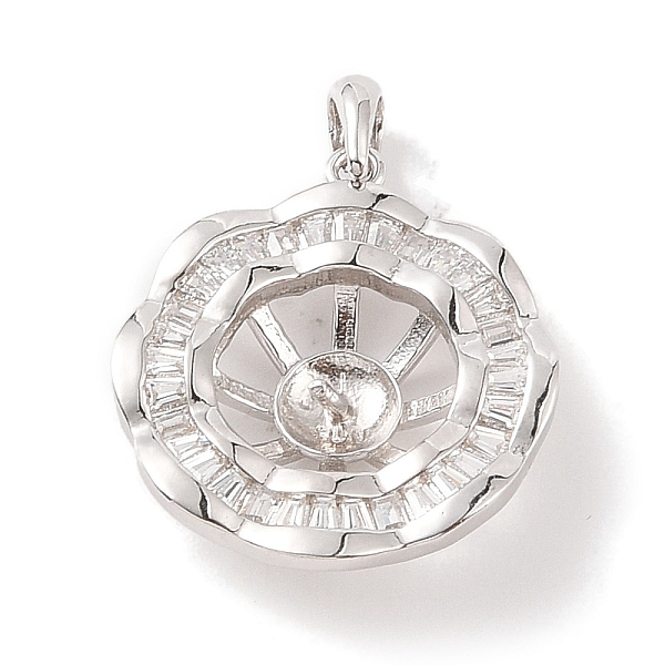 PandaHall 925 Sterling Silver Peg Bail Pendants, with Cubic Zirconia, Hollow Flower Charm, for Half Drilled Beads, Real Platinum Plated...
PandaHall 925 Sterling Silver Peg Bail Pendants, with Cubic Zirconia, Hollow Flower Charm, for Half Drilled Beads, Real Platinum Plated...