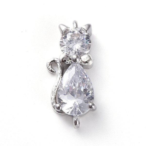 PandaHall Brass Micro Pave Cubic Zirconia Kitten Links connectors, Cat, Clear, Platinum, 18x8x5mm, Hole: 1.2mm Brass+Cubic Zirconia Cat...
PandaHall Brass Micro Pave Cubic Zirconia Kitten Links connectors, Cat, Clear, Platinum, 18x8x5mm, Hole: 1.2mm Brass+Cubic Zirconia Cat...