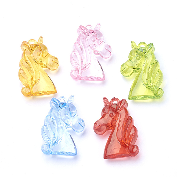 PandaHall Transparent Acrylic Pendants, Unicorn, Mixed Color, 49x30.5x15mm, Hole: 3mm, about 45pcs/500g Acrylic Unicorn Multicolor
PandaHall Transparent Acrylic Pendants, Unicorn, Mixed Color, 49x30.5x15mm, Hole: 3mm, about 45pcs/500g Acrylic Unicorn Multicolor