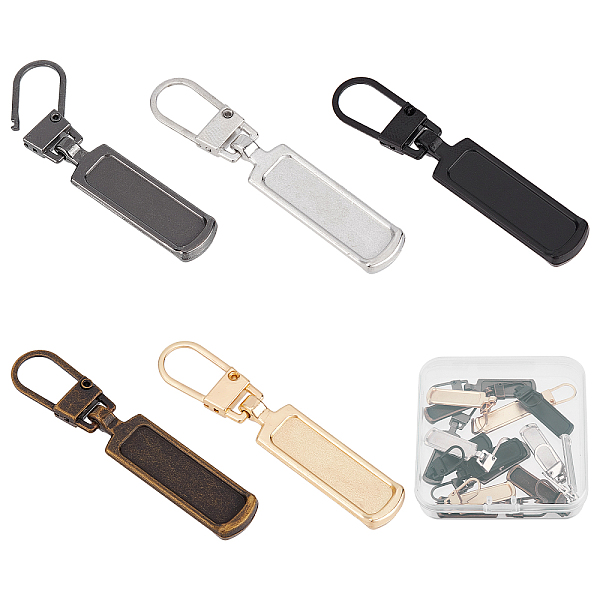 PandaHall Gorgecraft 20pcs 5 Colors Zinc Alloy Zipper Pull Tabs, for Garment Accessories, Mixed Color, 4.75x0.9x0.4cm, 4pcs/color Alloy
PandaHall Gorgecraft 20pcs 5 Colors Zinc Alloy Zipper Pull Tabs, for Garment Accessories, Mixed Color, 4.75x0.9x0.4cm, 4pcs/color Alloy