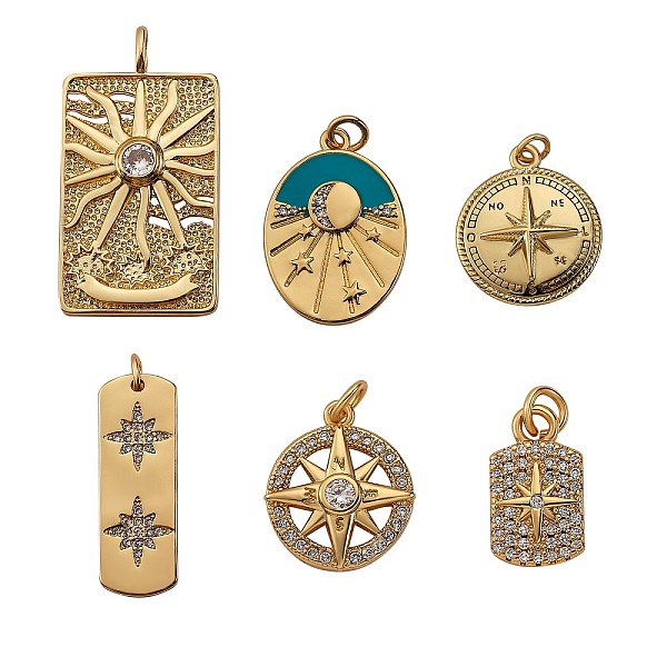 PandaHall 6Pcs 6 Style Brass Micro Pave Cubic Zirconia Pendants, Mixed Shapes, Golden, 1pc/style Brass+Cubic Zirconia Mixed Shapes..., Multicolor
PandaHall 6Pcs 6 Style Brass Micro Pave Cubic Zirconia Pendants, Mixed Shapes, Golden, 1pc/style Brass+Cubic Zirconia Mixed Shapes..., Multicolor