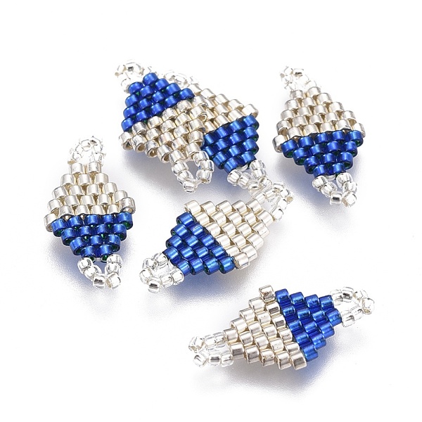 PandaHall MIYUKI & TOHO Handmade Japanese Seed Beads Links, Loom Pattern, Rhombus, Blue, 19~20x10~11x1.8mm, Hole: 1.5mm Glass Rhombus Blue
PandaHall MIYUKI & TOHO Handmade Japanese Seed Beads Links, Loom Pattern, Rhombus, Blue, 19~20x10~11x1.8mm, Hole: 1.5mm Glass Rhombus Blue