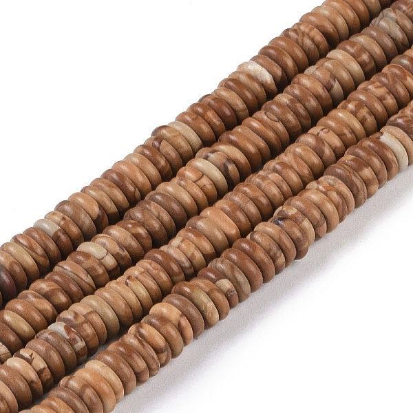 PandaHall Natural Picture Jasper Beads Strands, Rondelle, 6~6.5x2~2.5mm, Hole: 1mm, about 181~191pcs/strand, 15.16~15.35''(38.5~39.1cm)...
PandaHall Natural Picture Jasper Beads Strands, Rondelle, 6~6.5x2~2.5mm, Hole: 1mm, about 181~191pcs/strand, 15.16~15.35''(38.5~39.1cm)...