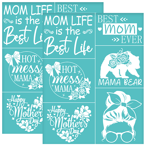 PandaHall Self-Adhesive Silk Screen Printing Stencil, for Painting on Wood, DIY Decoration T-Shirt Fabric, Turquoise, Mixed Shapes...
PandaHall Self-Adhesive Silk Screen Printing Stencil, for Painting on Wood, DIY Decoration T-Shirt Fabric, Turquoise, Mixed Shapes...
