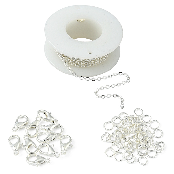 PandaHall DIY Chain Bracelet Necklace Making Kit, Including Iron Cable Chains & Jump Rings, Zinc Alloy Lobster Claw Clasps, Silver, Chain...
PandaHall DIY Chain Bracelet Necklace Making Kit, Including Iron Cable Chains & Jump Rings, Zinc Alloy Lobster Claw Clasps, Silver, Chain...