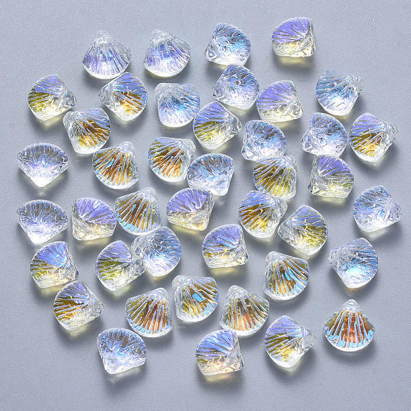 PandaHall Transparent Spray Painted Glass Beads, Top Drilled Beads, AB Color Plated, Scallop Shape, Clear AB, 10x10.5x6mm, Hole: 1mm Glass..., White
PandaHall Transparent Spray Painted Glass Beads, Top Drilled Beads, AB Color Plated, Scallop Shape, Clear AB, 10x10.5x6mm, Hole: 1mm Glass..., White
