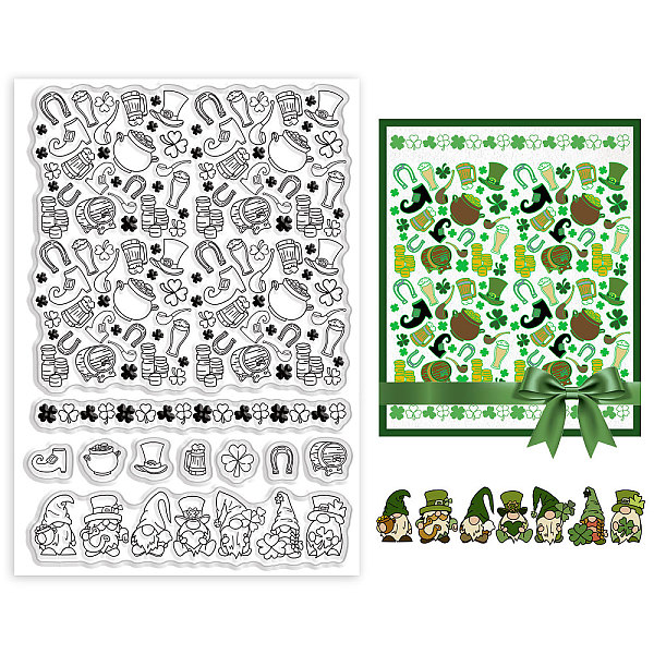 PandaHall GLOBLELAND St. Patrick's Day Background Clear Stamps Gnome Silicone Stamps Lucky Grass Rubber Transparent Rubber Seal Stamps for...
PandaHall GLOBLELAND St. Patrick's Day Background Clear Stamps Gnome Silicone Stamps Lucky Grass Rubber Transparent Rubber Seal Stamps for...