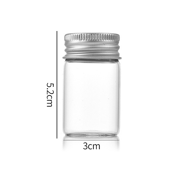 PandaHall Clear Glass Bottles Bead Containers, Screw Top Bead Storage Tubes with Aluminum Cap, Column, Silver, 3x5cm, Capacity: 20ml(0.68fl....
PandaHall Clear Glass Bottles Bead Containers, Screw Top Bead Storage Tubes with Aluminum Cap, Column, Silver, 3x5cm, Capacity: 20ml(0.68fl....
