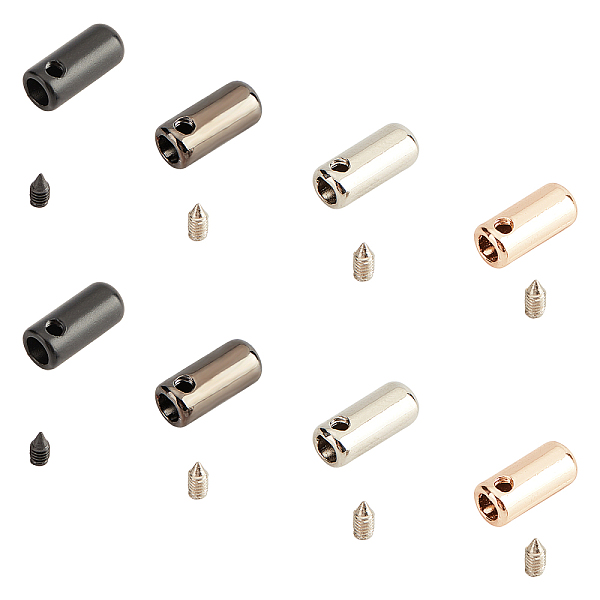 PandaHall Zinc Alloy End Caps, Column, Mixed Color, 13x5.5mm, Hole: 2mm, Inner Diameter: 3.5mm, 4 colors, 8sets/color, 32sets/box Alloy
PandaHall Zinc Alloy End Caps, Column, Mixed Color, 13x5.5mm, Hole: 2mm, Inner Diameter: 3.5mm, 4 colors, 8sets/color, 32sets/box Alloy