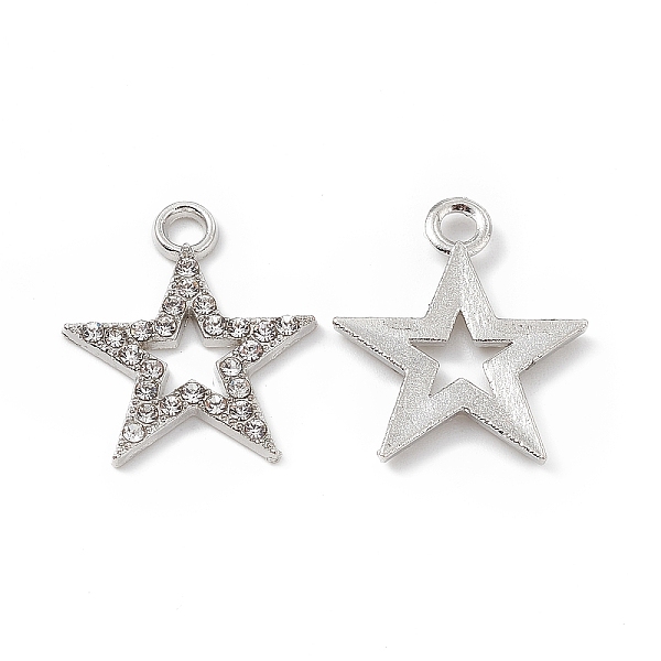 PandaHall Alloy Crystal Rhinestone Pendants, Star Charms, Platinum, 20.5x17.5x2mm, Hole: 2.3mm Alloy+Rhinestone Star Clear
PandaHall Alloy Crystal Rhinestone Pendants, Star Charms, Platinum, 20.5x17.5x2mm, Hole: 2.3mm Alloy+Rhinestone Star Clear