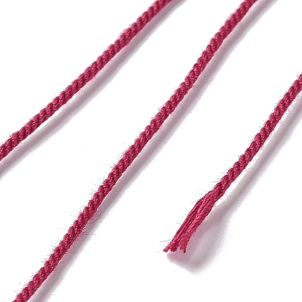 PandaHall Polyester Twisted Cord, Round, for DIY Jewelry Making, Cerise, 1mm, about 49.21 Yards(45m)/Roll Polyester Red
PandaHall Polyester Twisted Cord, Round, for DIY Jewelry Making, Cerise, 1mm, about 49.21 Yards(45m)/Roll Polyester Red