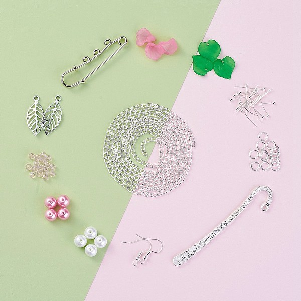 PandaHall DIY Earring, Brooch, Bookmarks Making, with Brass Earring Hooks, Iron Brooch Findings, Alloy Bookmarks & Pendants, Acrylic Beads &..., Pink
PandaHall DIY Earring, Brooch, Bookmarks Making, with Brass Earring Hooks, Iron Brooch Findings, Alloy Bookmarks & Pendants, Acrylic Beads &..., Pink